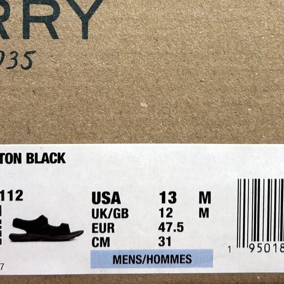 Sperry Rivington Men\'s Leather Sandals Size 13 Black Adjustable Straps Open‎ Toe main image 12